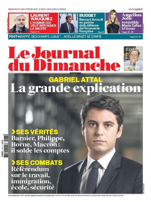 Title details for Le Journal du dimanche by Lagardere Media News - Available